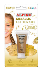 BLISTER MAQUILLAJE ALPINO GLITTER GEL METALICO ORO | 1 UNIDADES | (ALPINO)